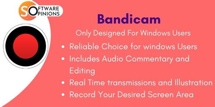Bandicam OBS Studio Alternatives