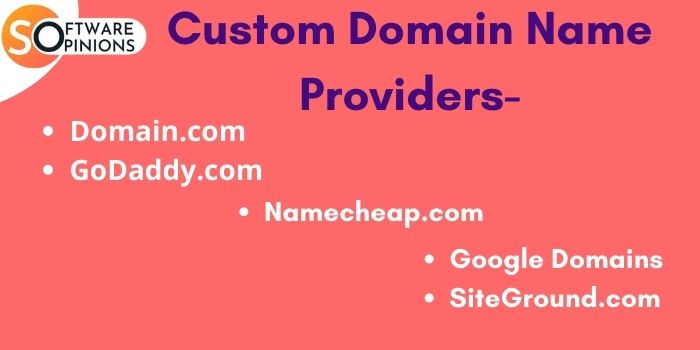 Custom Domain Name Providers