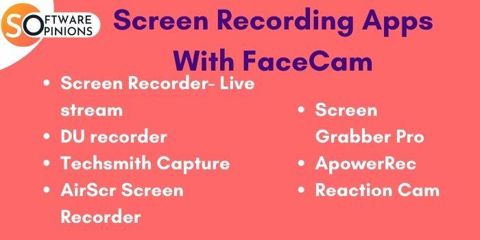 screen recording app with facecam