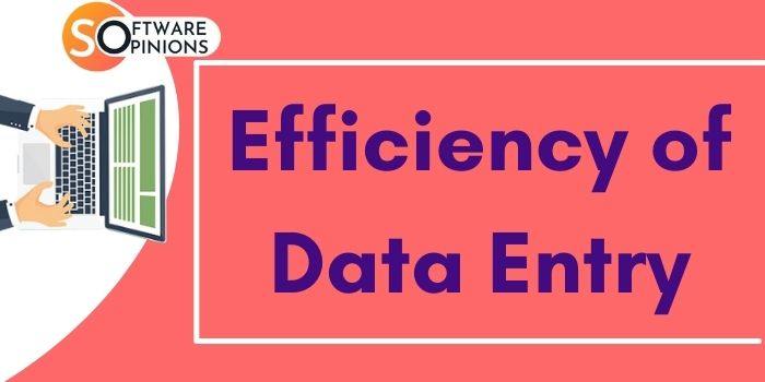 Efficiency Of Data Entry